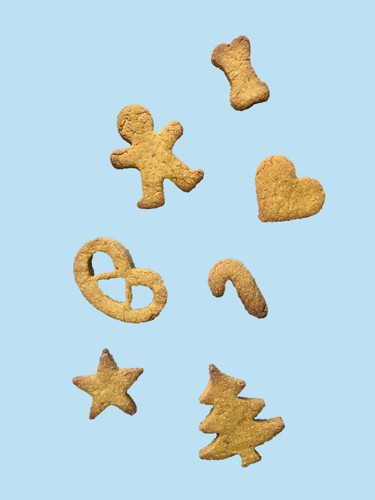 Christmas dog cookies